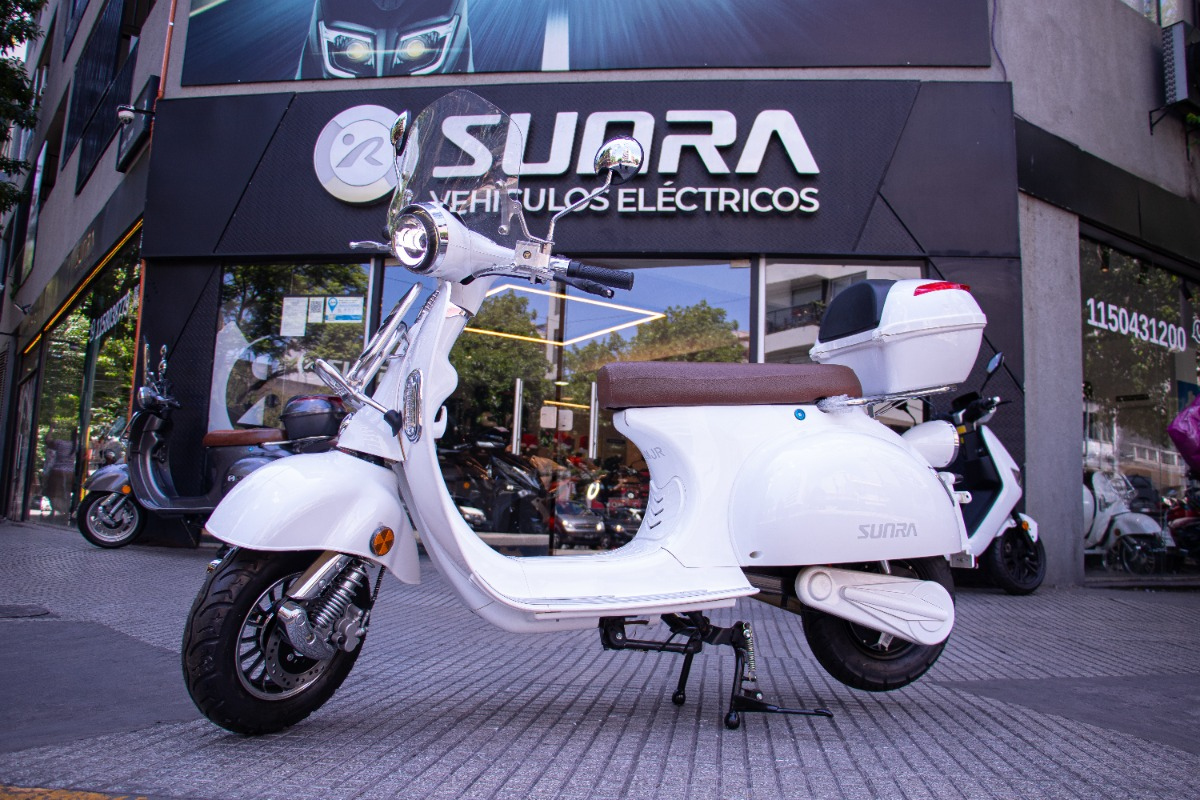 Moto Eléctrica Vintage Litio Sunra 3000w + Casco Y Envio / M - Imagen 5