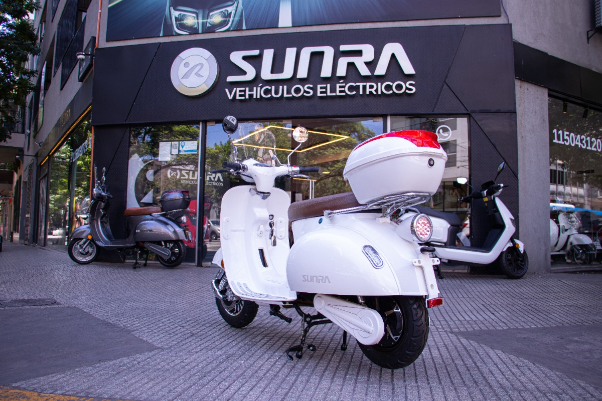 Moto Eléctrica Vintage Litio Sunra 3000w + Casco Y Envio / M - Imagen 7