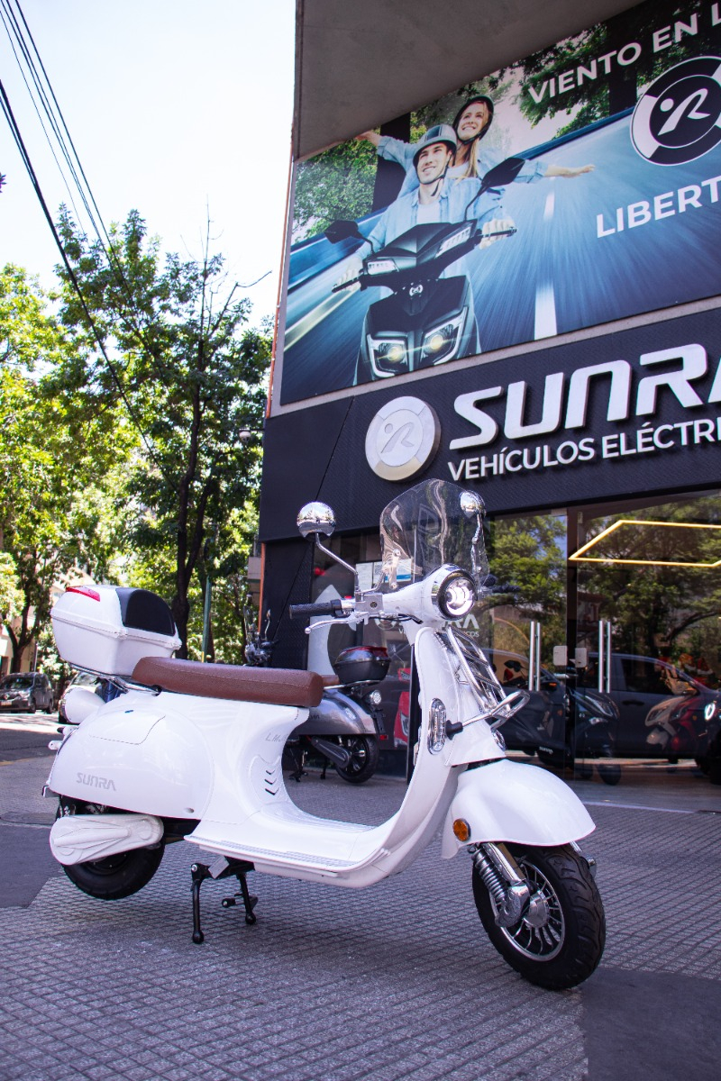 Moto Eléctrica Vintage Litio Sunra 3000w + Casco Y Envio / M - Imagen 4