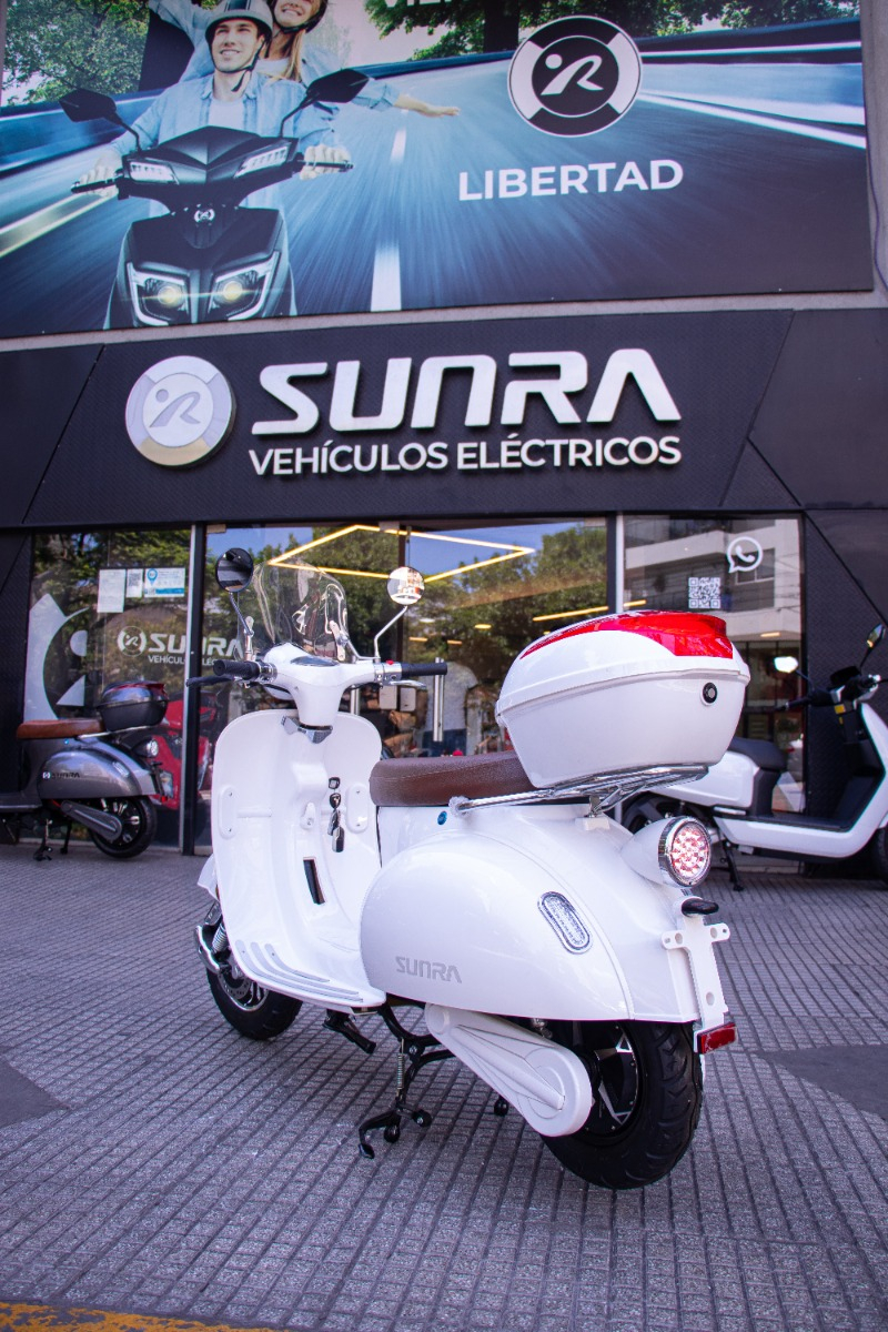 Moto Eléctrica Vintage Litio Sunra 3000w + Casco Y Envio / M - Imagen 3