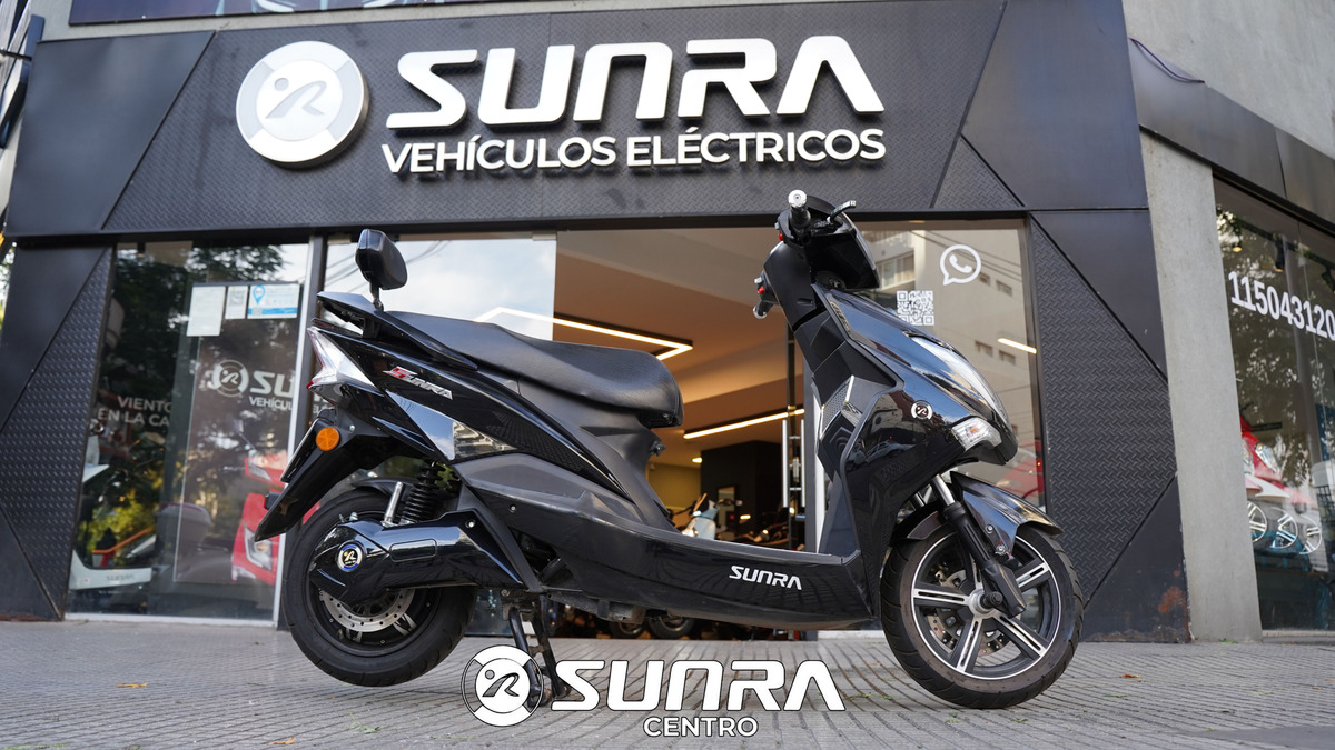 Scooter Electrico Sunra Hawk Litio Usada Negro + Casco / E - Imagen 2