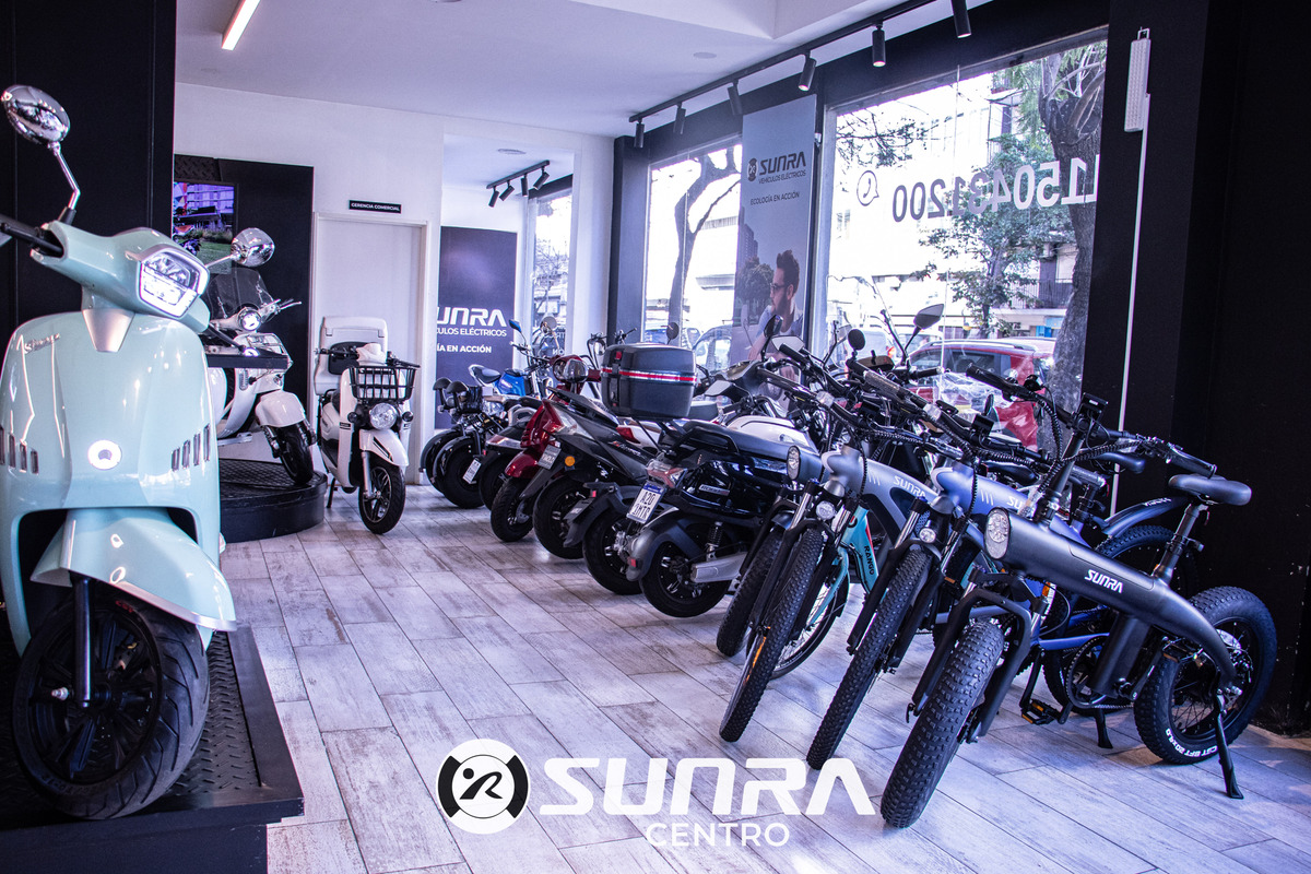 Scooter Electrico Sunra Hawk Litio Usada Negro + Casco / E - Imagen 7