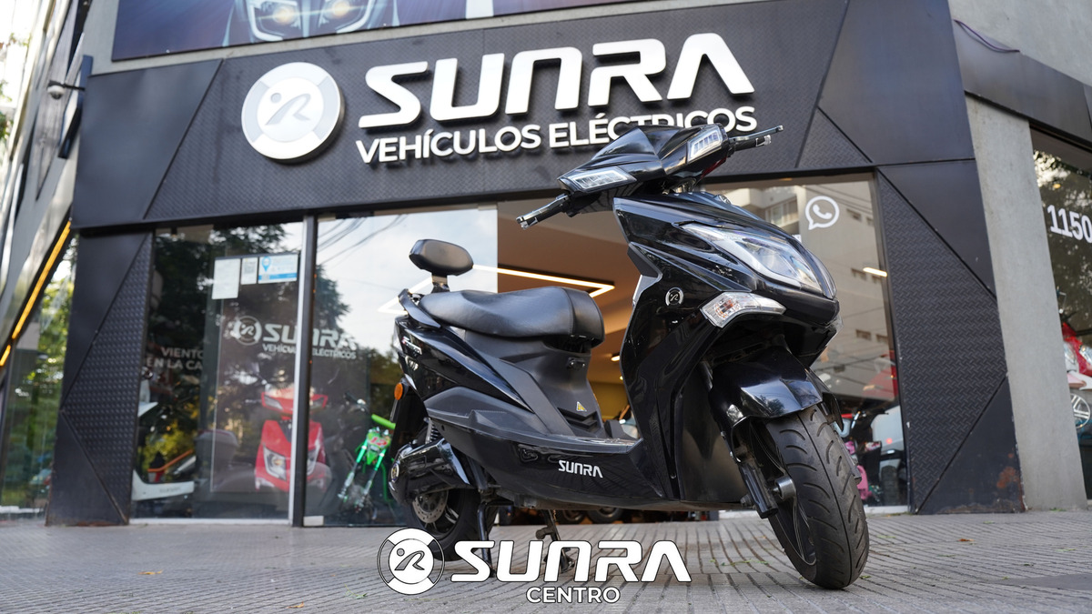 Scooter Electrico Sunra Hawk Litio Usada Negro + Casco / E