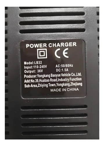 Cargador Para Mini Moto Eléctrica 36v Sunra Envios - Imagen 2