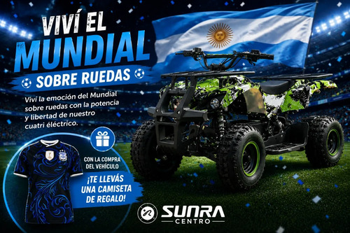 Mini Cuatri Sunra Electrico 800w No Ruido No Nafta / E