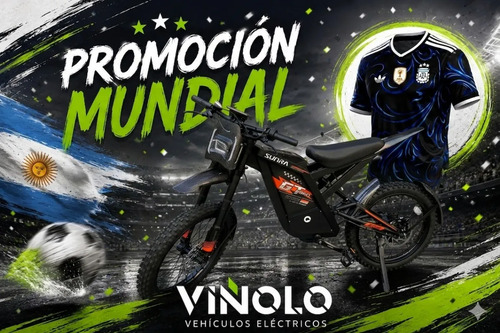 Bicicleta Eléctrica Sunra Gt 2000 Cross 1500w Envíos / E