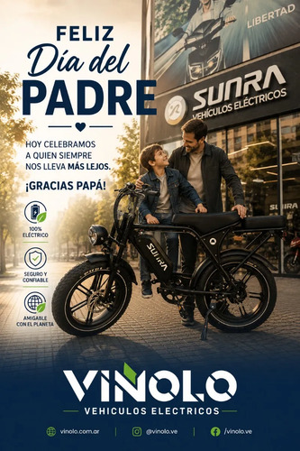 Bicicleta V8 Sunra Scooter Electrica Doble Asiento Envio / E
