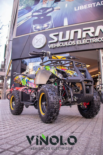 Mini Atv 800w Cuatriciclo Sunra Para Niños + Casco / G - Imagen 9