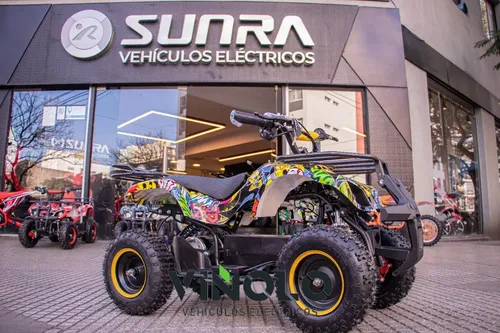 Mini Atv 800w Cuatriciclo Sunra Para Niños + Casco / G - Imagen 10