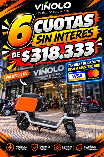 Monopatín Electrico Sunra S20 Con Asiento Baulera / M
