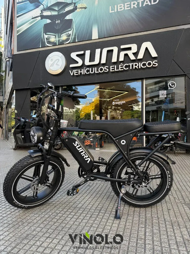 Bicicleta Scooter Dos Asientos V8 Eléctrica Sunra / E - Imagen 2