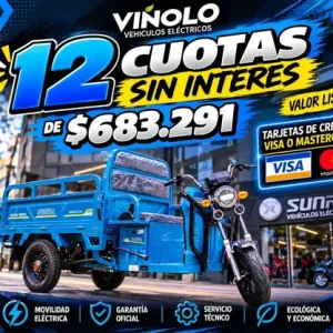 Tricargo De Carga Electrico Sunra King Kong 1200w M