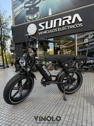 Bicicleta Scooter Dos Asientos V8 Eléctrica Sunra M - Imagen 2