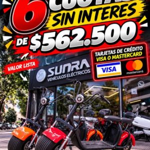 Moto Electrica Sunra Spy Racing 1500w 2026 + Envio / E